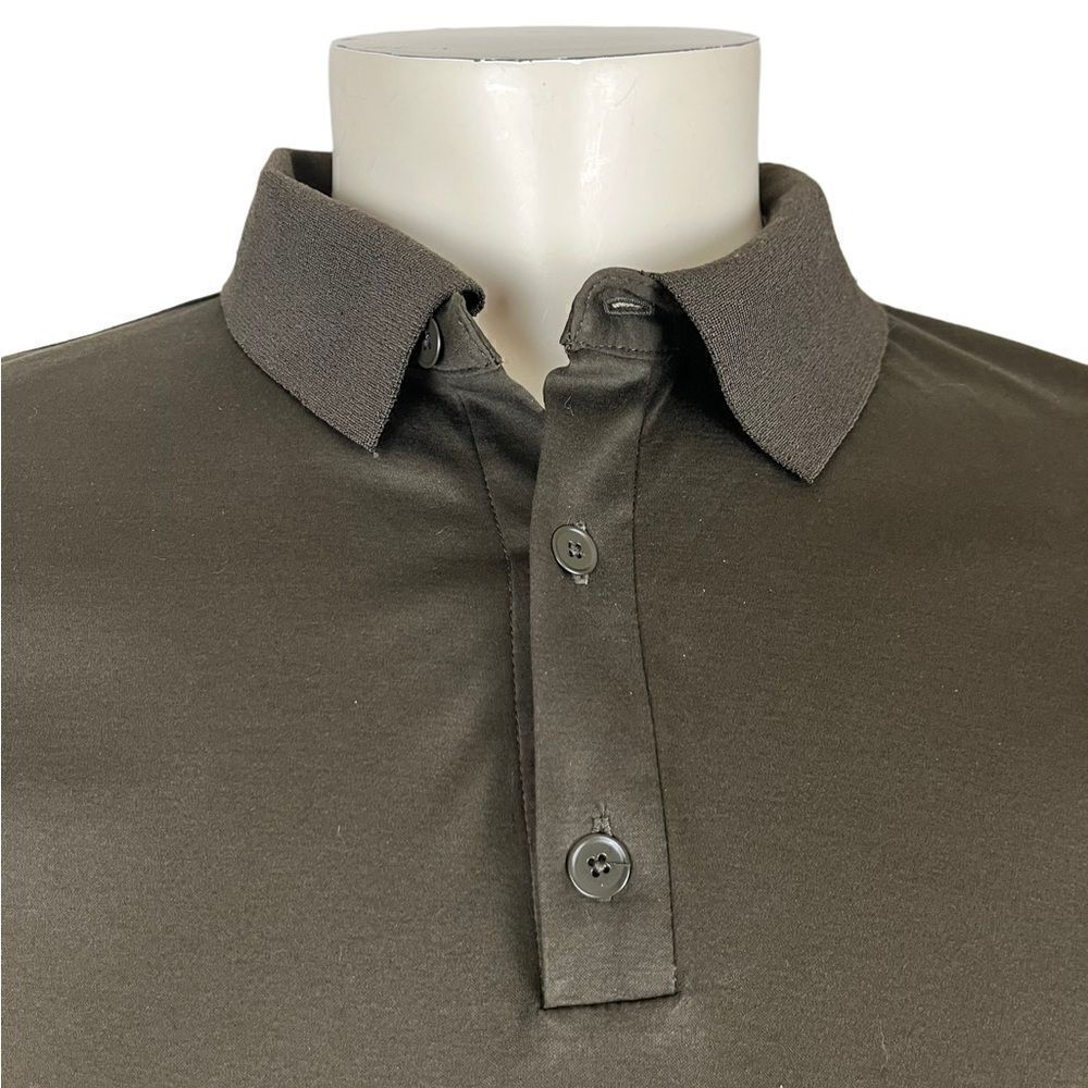 NWT Alexander Wang S/S Polo in Solid Brown 100% Cotton Size Small - Picture 6 of 8